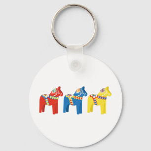 Dala Horses Key Ring