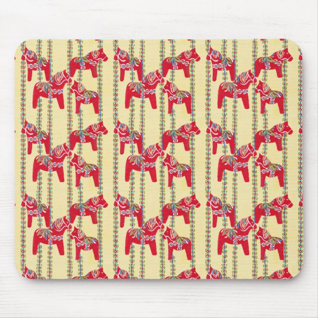 Dala Horses Mouse Mat (Front)
