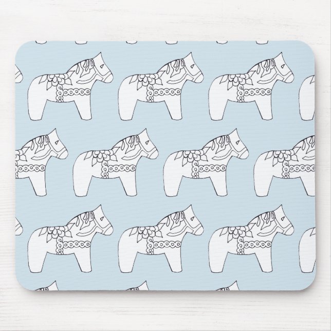 dala horses mouse mat (Front)