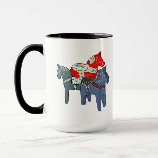 Dala Horses Mug (Left)