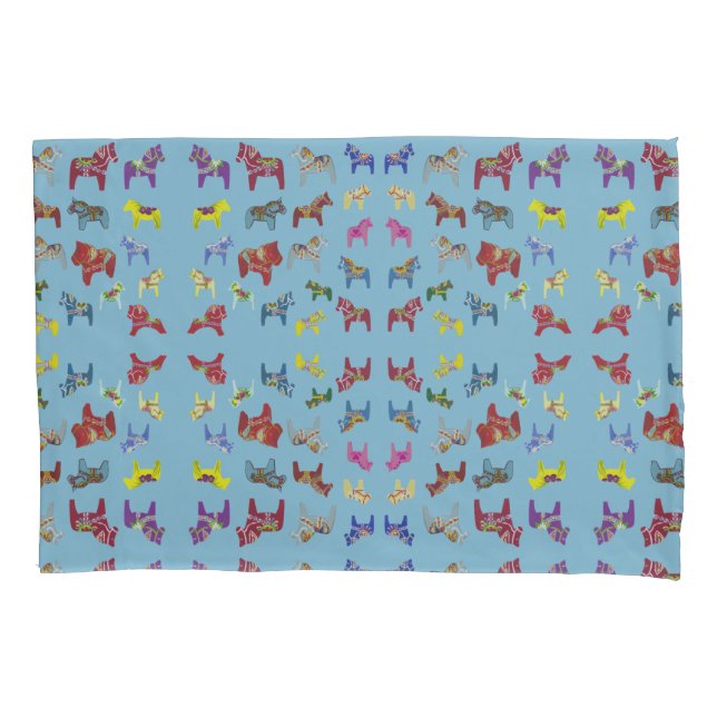 Dala Horses Pillowcase (Front)