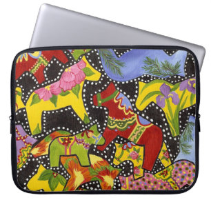 Dala Horses Rickshaw Laptop Sleeve