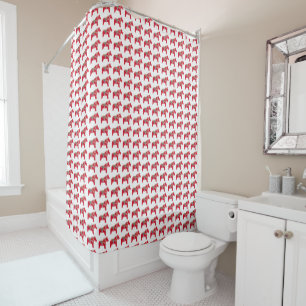 Dala Horses Shower Curtain