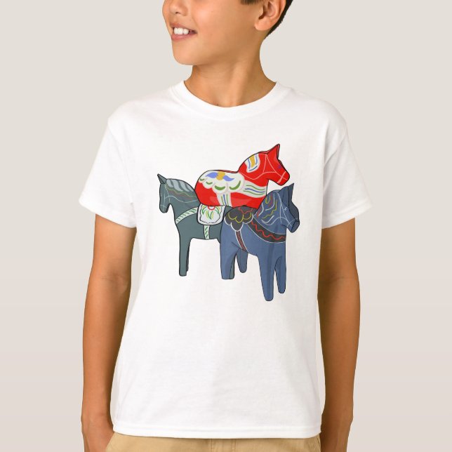 Dala Horses T-Shirt (Front)