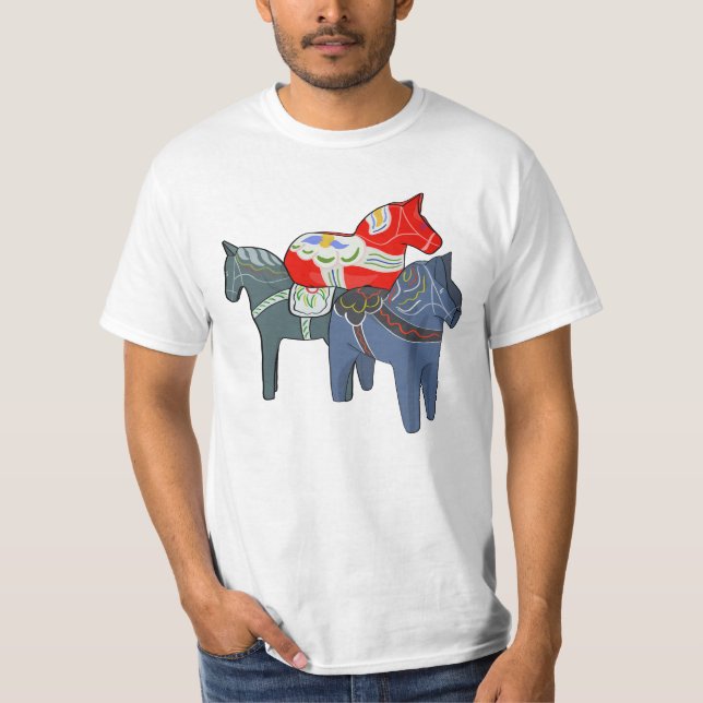 Dala Horses T-Shirt (Front)