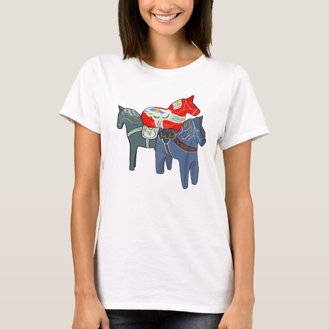 Dala Horses T-Shirt (Front)