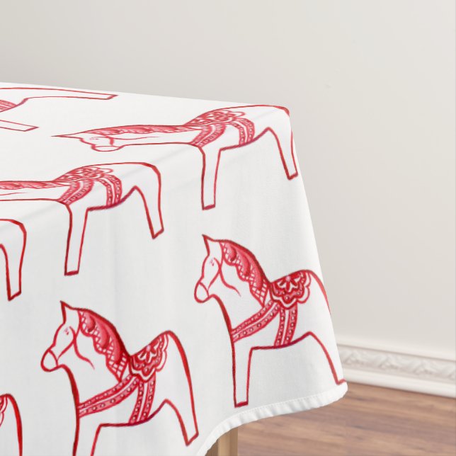 Dala Horses Tablecloth (In Situ)
