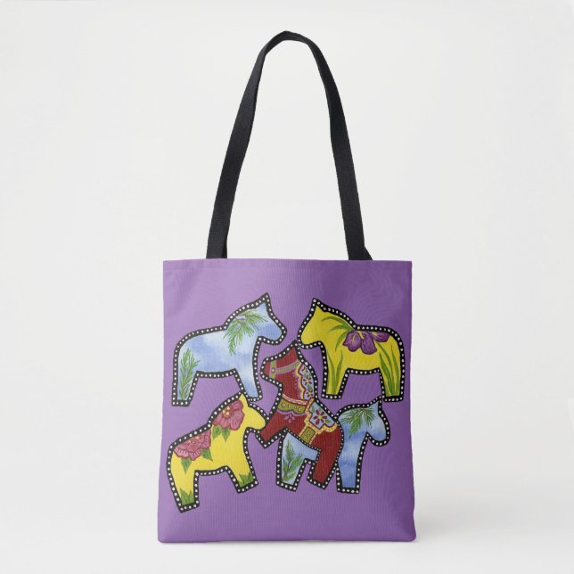 Dala Horses Tote Bag (Front)
