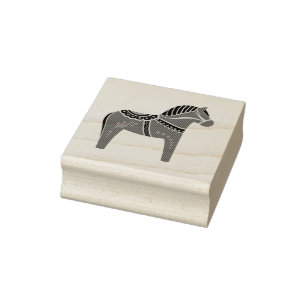 Dalah horse design/silhouette/pattern rubber stamp