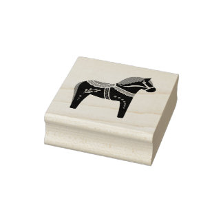 Dalah horse design/silhouette/pattern rubber stamp