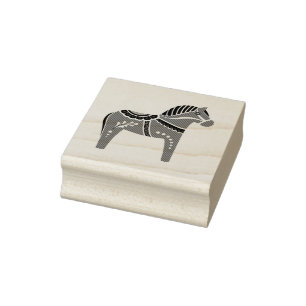 Dalah horse design/silhouette/pattern rubber stamp