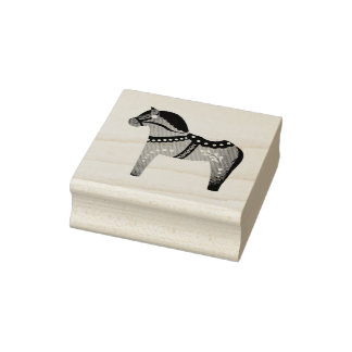 Dalah horse design/silhouette/pattern rubber stamp