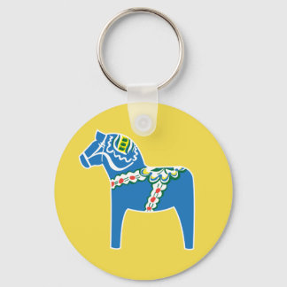 Dalahäst | Dala horse blue Key Ring