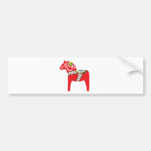Dalahäst   Dala horse Bumper Sticker