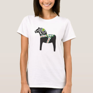 Dalahäst | Dala horse in black T-Shirt