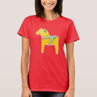 Dalahäst | Dala horse in yellow T-Shirt