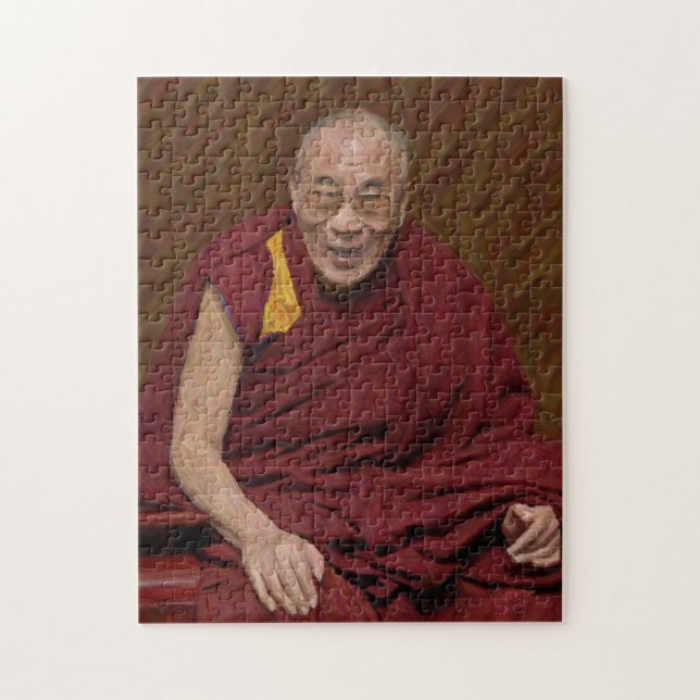 Dalai Lama Buddha Buddhist Buddhism Meditation Yog Jigsaw Puzzle (Vertical)