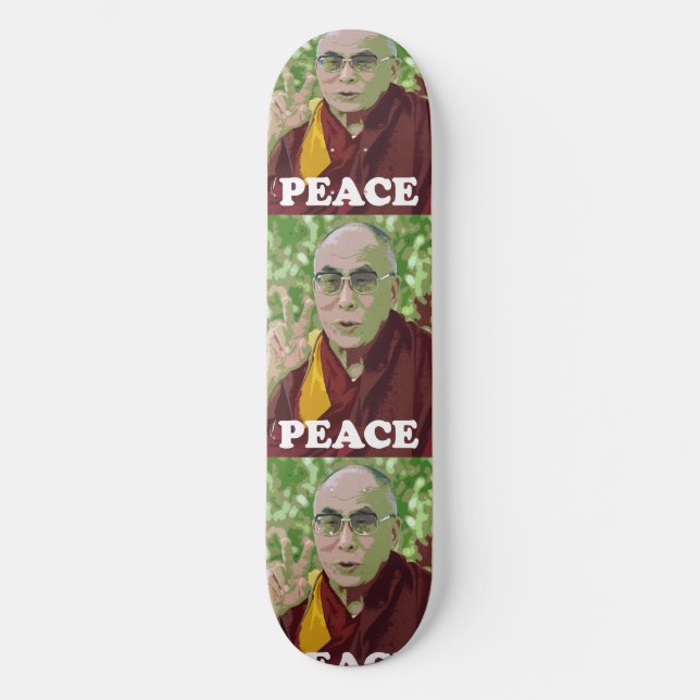 Dalai Lama Buddha Buddhist Buddhism Meditation Yog Skateboard (Front)