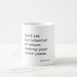 Dalai Lama Inner Peace Quote Coffee Mug