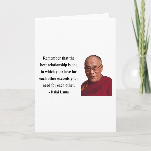 dalai lama quote 11b card (Front)