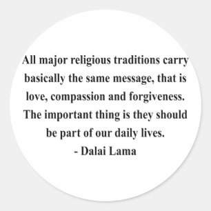 dalai lama quote 12a classic round sticker