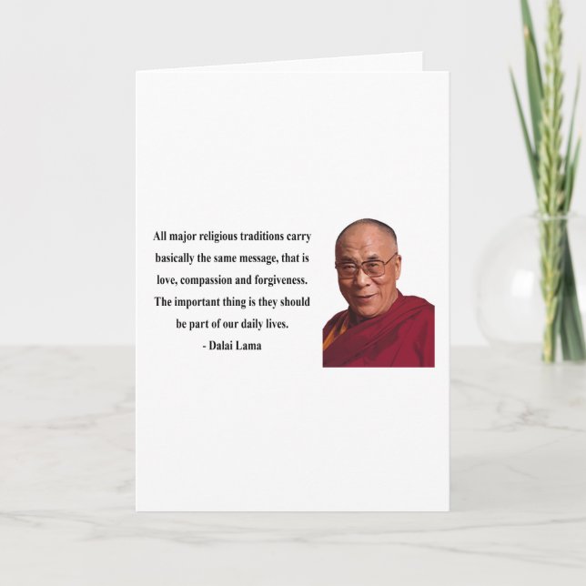 dalai lama quote 12b card (Front)