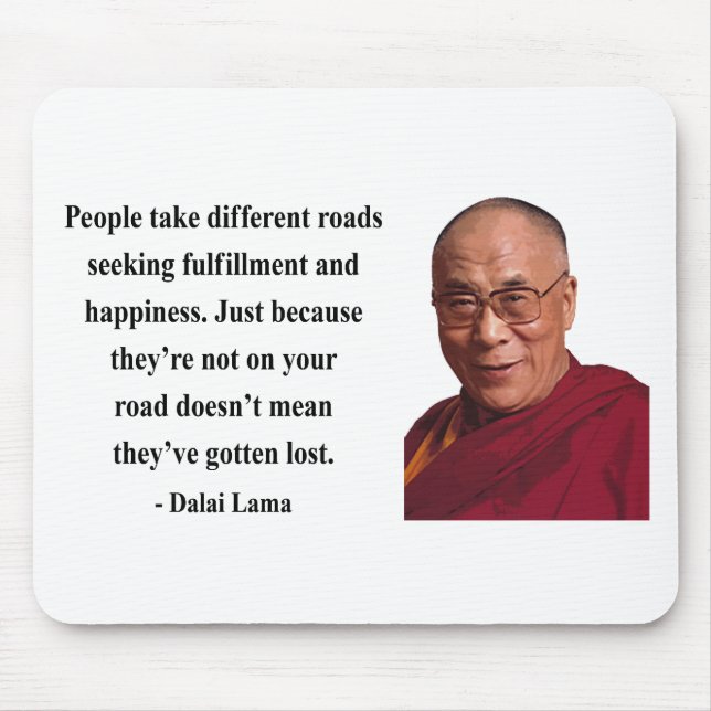 dalai lama quote 1b mouse mat (Front)