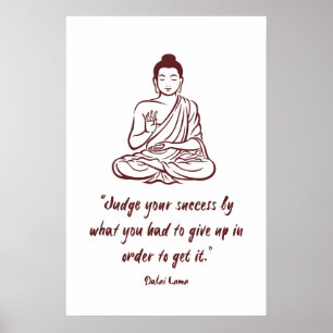 Dalai Lama Quote Art Print Buddhist Spiritual Home
