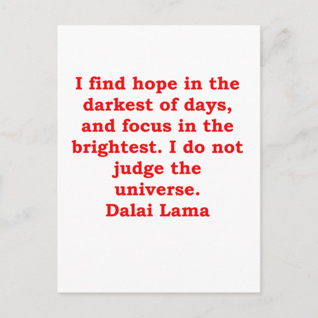 dalai lama quotes postcard (Front)