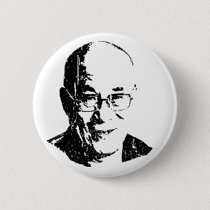 Dalai Lama T-shirt 6 Cm Round Badge