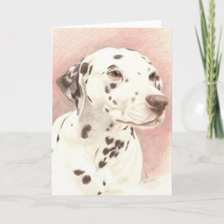 Dalamatian in Colored Pencil Card