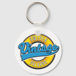 Dalarna Sweden vintage Key Ring