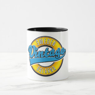 Dalarna Sweden vintage Mug