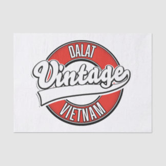 Dalat vietnam retro logo tissue paper