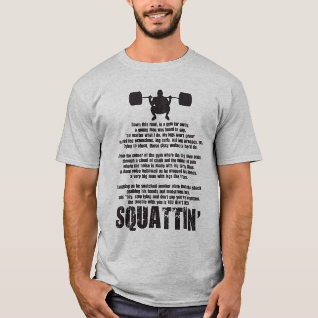 Dale Clark Squat Poem Apparel T-Shirt (Front)