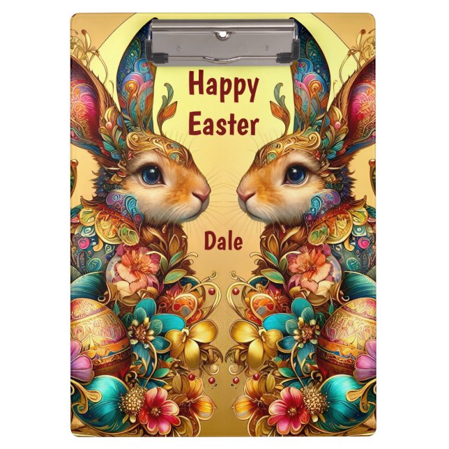 DALE ~ HAPPY EASTER ~ EASTER BUNNIES ~  CLIPBOARD (Front)