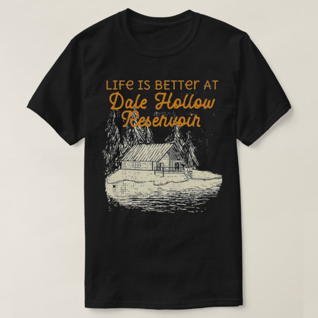 Dale Hollow Reservoir Lake Life  T-Shirt (Design Front)