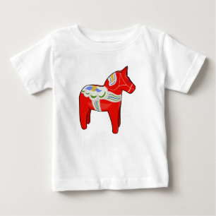 Dalecarlian horse baby T-Shirt