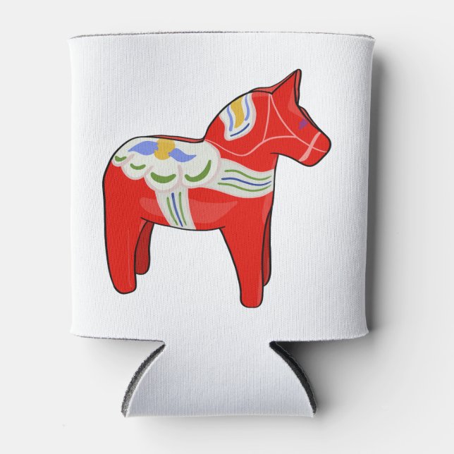 Dalecarlian horse can cooler (Front)