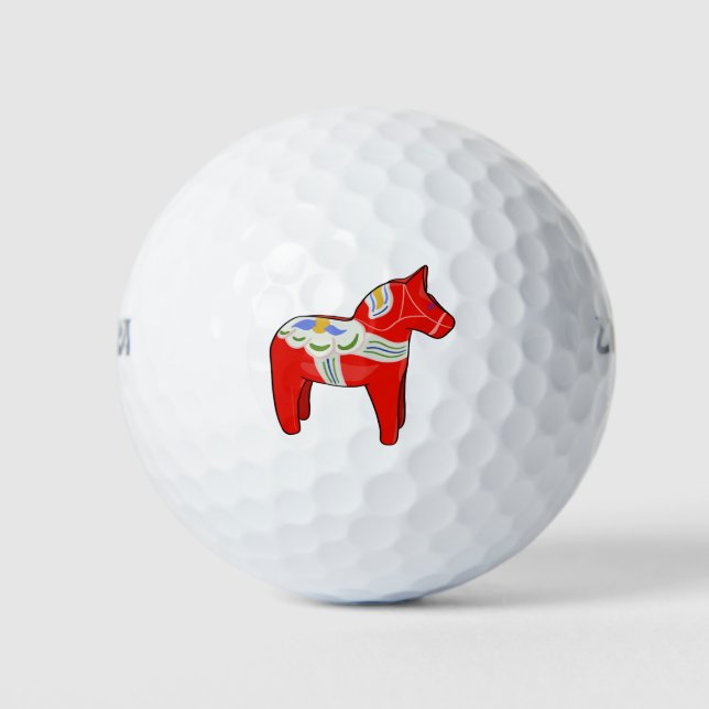 Dalecarlian horse golf balls (Front)