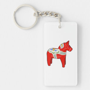 Dalecarlian horse key ring