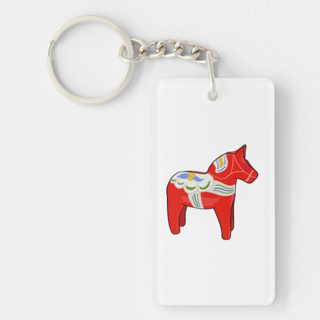 Dalecarlian horse key ring (Front)