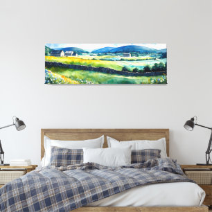 “Dalehaven” Wide Landscape Yorkshire Dales Scene Canvas Print