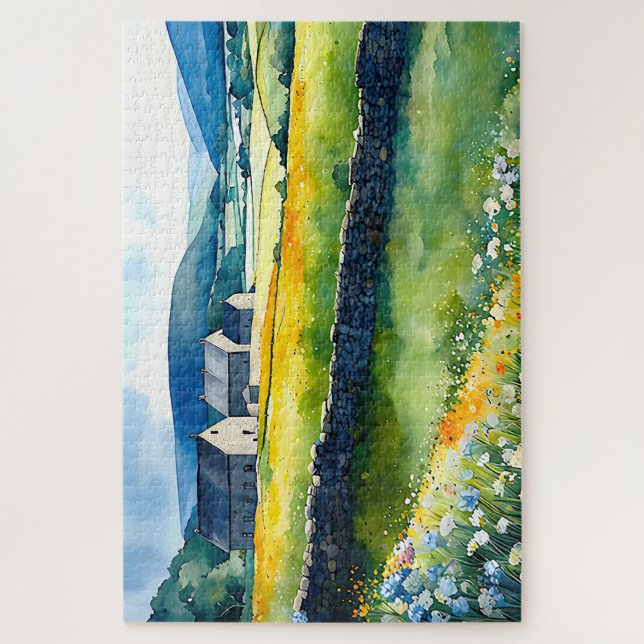 “Dalehaven” Wide Landscape Yorkshire Dales Scene Jigsaw Puzzle (Vertical)