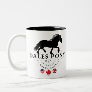 Dales pony, a rare British draught Two-Tone Coffee Mug