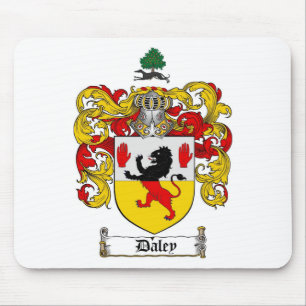DALEY FAMILY CREST -  DALEY COAT OF ARMS MOUSE MAT
