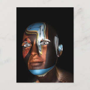 Dali 3d Illustrations on Merchandise Postcard