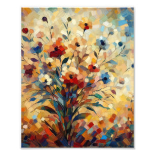 Dali floral postcard photo print