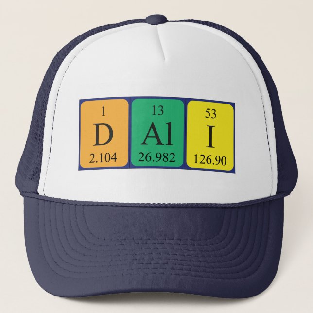 Dali periodic table name hat (Front)