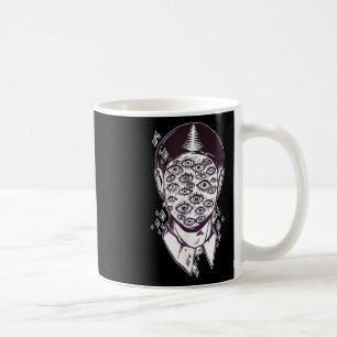 Dali Surreal - Noir Retro Eyes On Face Tattoo Art  Coffee Mug